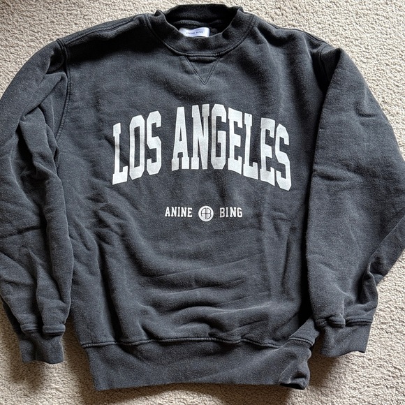 Anine Bing Sweaters - Anine Bing Los Angeles Crewneck Sweatshirt